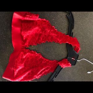 Red bralette